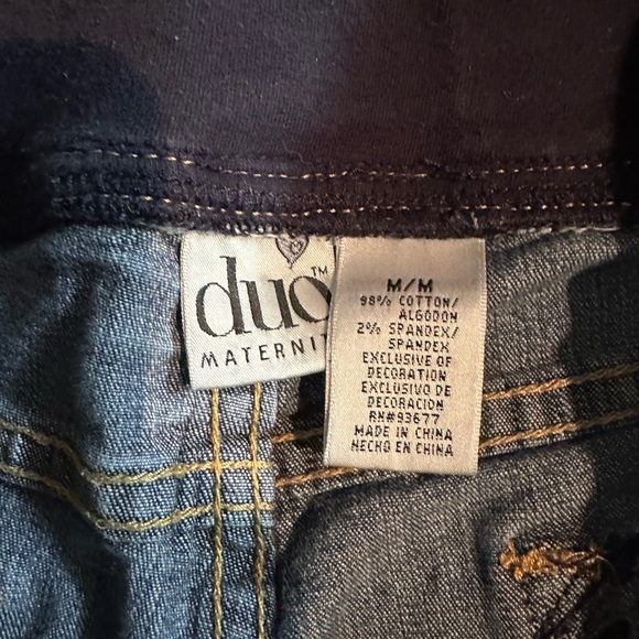 Duo Maternity Dark Blue Jean Shorts - Picture 6 of 6